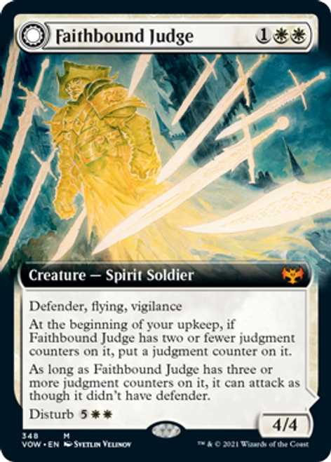 Faithbound Judge // Sinner's Judgment (Extended Art) (foil) | Innistrad: Crimson Vow