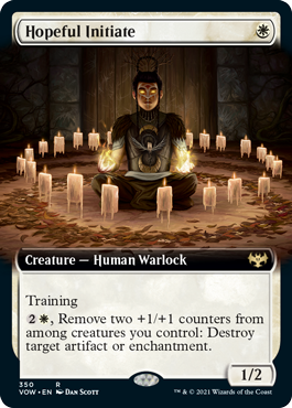 Hopeful Initiate (Extended Art) (foil)