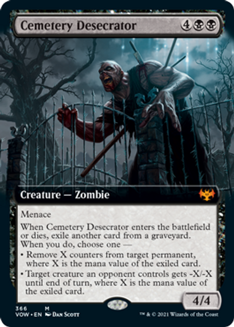 Cemetery Desecrator (Extended Art) (foil) | Innistrad: Crimson Vow