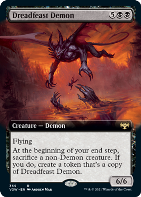 Dreadfeast Demon (Extended Art) (foil) | Innistrad: Crimson Vow
