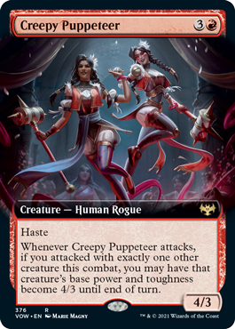 Creepy Puppeteer (Extended Art) (foil)