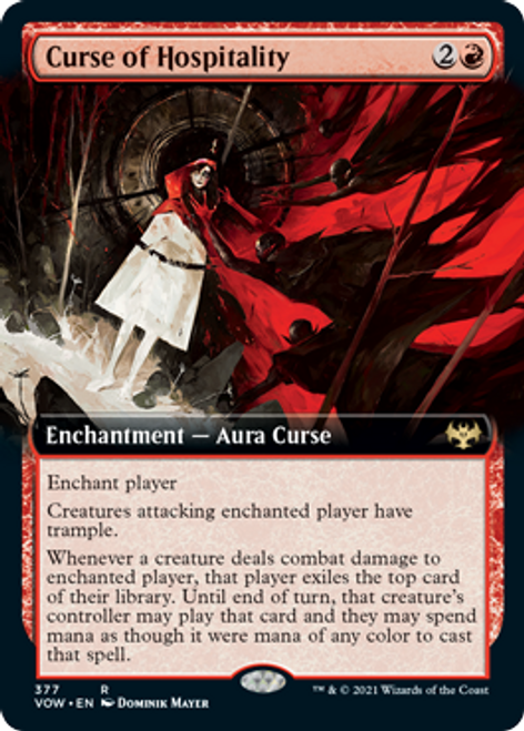 Curse of Hospitality (Extended Art) (foil) | Innistrad: Crimson Vow