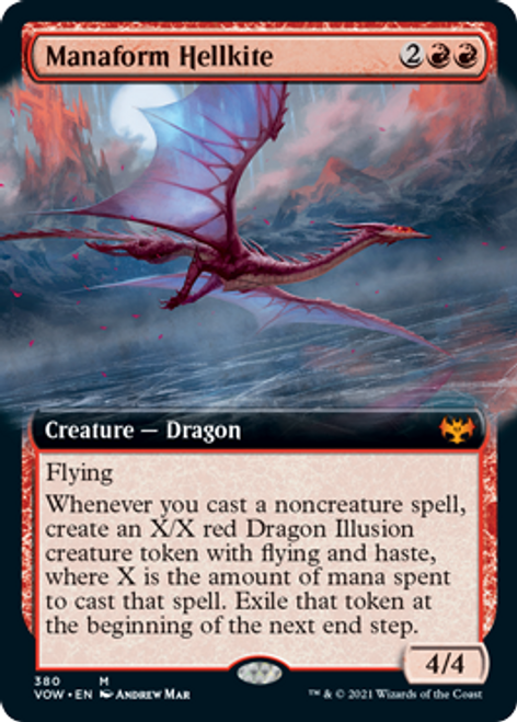 Manaform Hellkite (Extended Art) (foil) | Innistrad: Crimson Vow