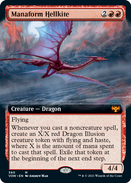 Manaform Hellkite (Extended Art) (foil)