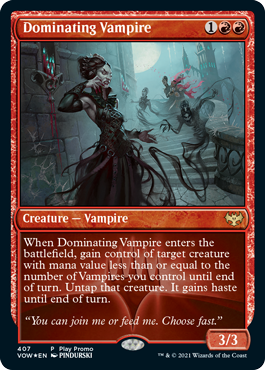 Dominating Vampire (Play Promo) (foil)