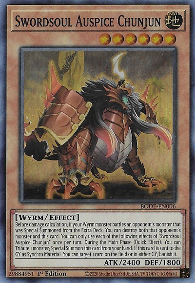 BODE-EN006 Swordsoul Auspice Chunjun