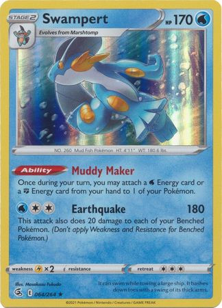 Fusion Strike 064/264 Swampert (Holo)