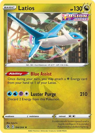 Fusion Strike 194/264 Latios (Non-Holo)