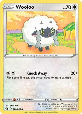 Fusion Strike 222/264 Wooloo (Non-Holo)