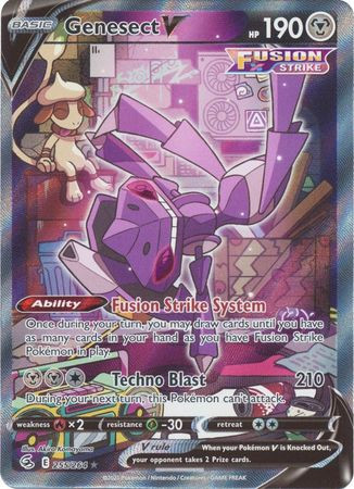 Fusion Strike 255/264 Genesect V Alternative Art, Full Art)