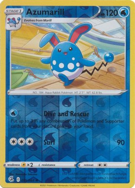 Fusion Strike 059/264 Azumarill (Reverse Holo)