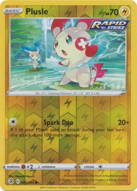 Fusion Strike 089/264 Plusle (Reverse Holo)