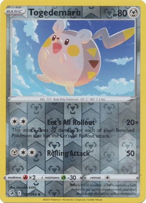 Fusion Strike 187/264 Togedemaru (Reverse Holo)