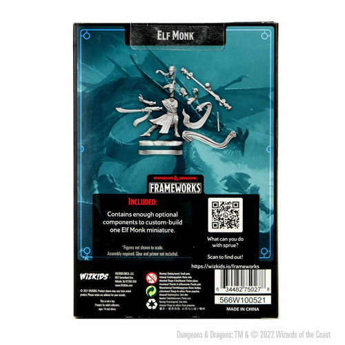 D&D Frameworks - Elf Monk Male