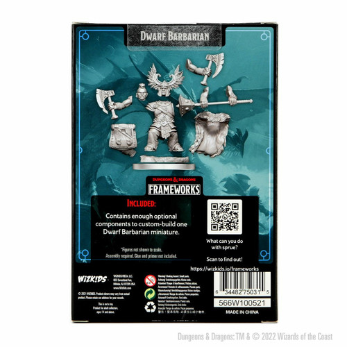 D&D Frameworks - Dwarf Barbarian Female