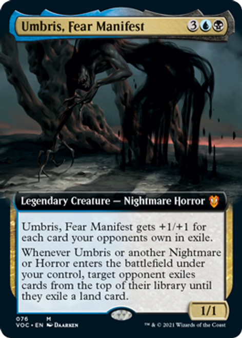 Umbris, Fear Manifest (Extended Art) | Innistrad: Crimson Vow Commander