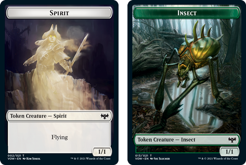 Innistrad: Crimson Vow - Spirit (#2) // Insect Token (foil)