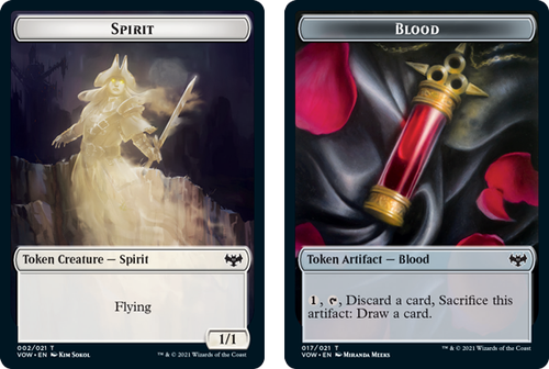 Innistrad: Crimson Vow - Spirit (#2) // Blood Token (foil)