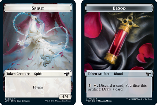 Innistrad: Crimson Vow - Spirit (#3) // Blood Token (foil)