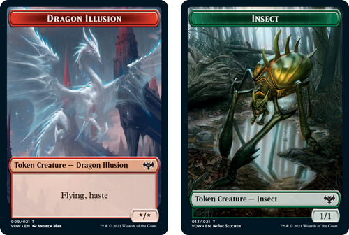 Innistrad: Crimson Vow - Dragon Illusion // Insect Token (foil) | Innistrad: Crimson Vow