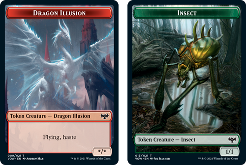 Innistrad: Crimson Vow - Dragon Illusion // Insect Token (foil)