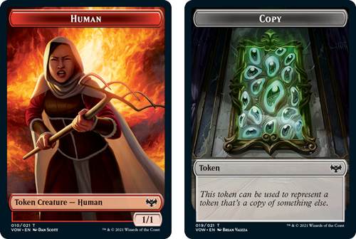 Innistrad: Crimson Vow - Human (#10) // Copy Token (foil)