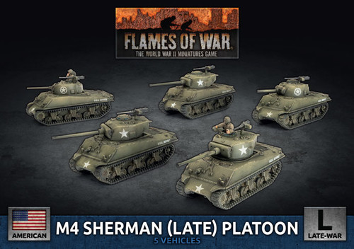Flames of War - American - M4 Sherman (Late) Platoon
