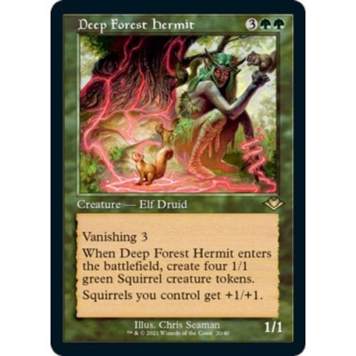 Deep Forest Hermit (Retro Frame) (Etched foil)