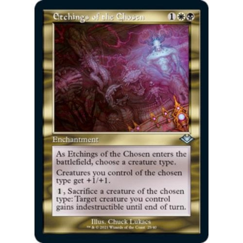 Etchings of the Chosen (Retro Frame) (Etched foil)