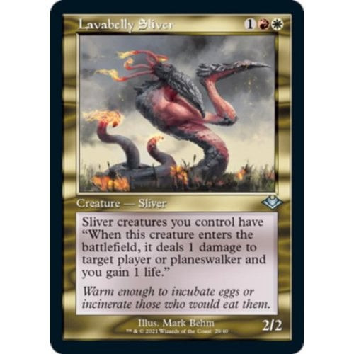 Lavabelly Sliver (Retro Frame) (Etched foil)