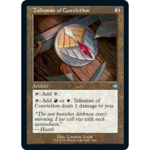 Talisman of Conviction (Retro Frame) (Etched foil) | Modern Horizons