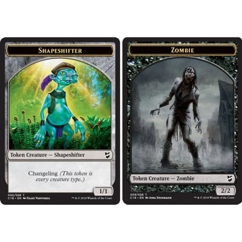 Commander 2018 Shapeshifter Token / Zombie Token