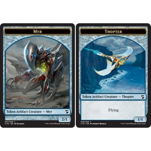 Commander 2018 Myr Token (#7) / Thopter Token (#8)