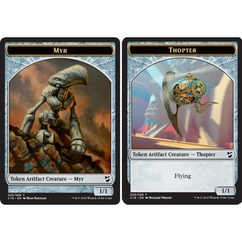 Commander 2018 Myr Token (#23) / Thopter Token (#25)
