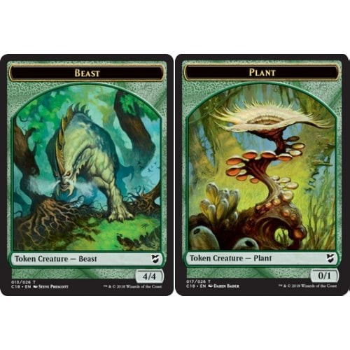 Commander 2018 Beast Token (#13) / Plant Token