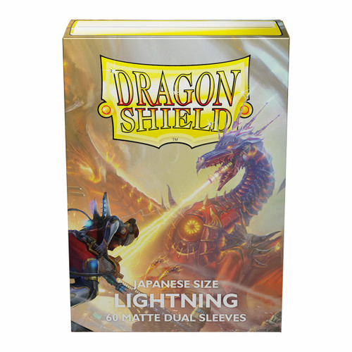 Dragon Shield Japanese size Dual Matte Sleeves - Lightning 'Ailia' (60)