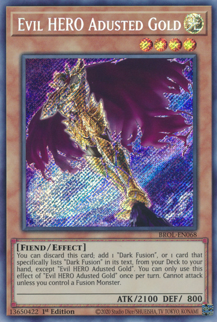 BROL-EN068 Evil HERO Adusted Gold