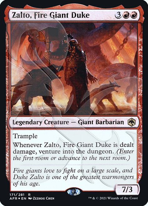 Zalto, Fire Giant Duke (Ampersand promo foil) | Adventures in the Forgotten Realms