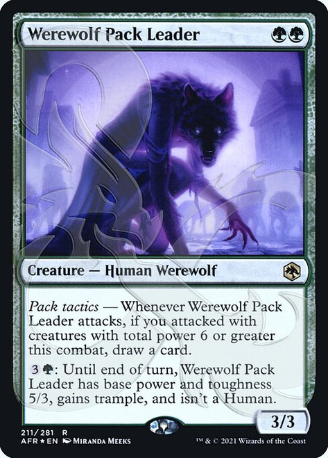 Werewolf Pack Leader (Ampersand promo foil) | Adventures in the Forgotten Realms