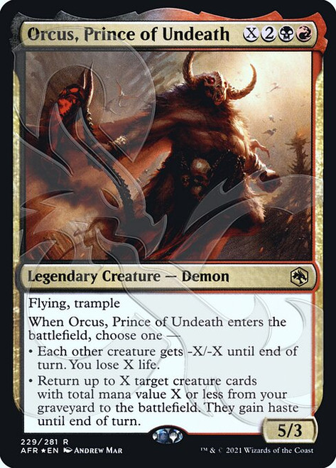 Orcus, Prince of Undeath (Ampersand promo foil) | Adventures in the Forgotten Realms