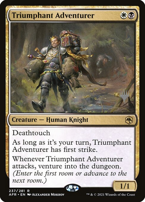 Triumphant Adventurer (Promo Pack non-foil) | Adventures in the Forgotten Realms