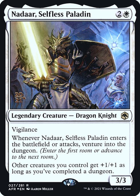 Nadaar, Selfless Paladin (Adventures in the Forgotten Realms Prerelease foil)