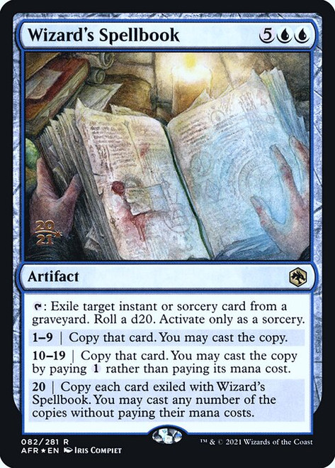 Wizard's Spellbook (Adventures in the Forgotten Realms Prerelease foil)