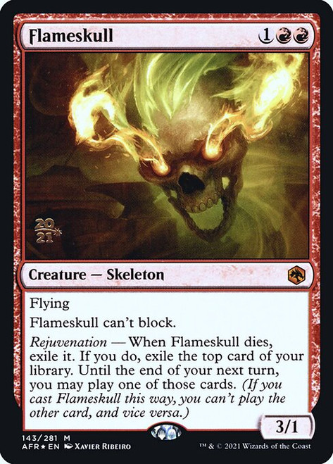 Flameskull (Adventures in the Forgotten Realms Prerelease foil) | Adventures in the Forgotten Realms