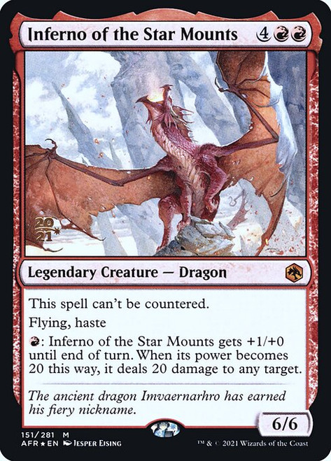 Inferno of the Star Mounts (Adventures in the Forgotten Realms Prerelease foil)