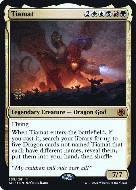 Tiamat (Adventures in the Forgotten Realms Prerelease foil)