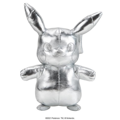 Pokémon 25th Celebration 8-inch Silver Pikachu Plush