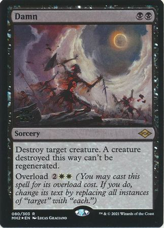 Damn (Modern Horizons 2 Prerelease foil)