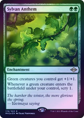Sylvan Anthem (Modern Horizons 2 Prerelease foil)