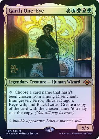 Garth One-Eye (Modern Horizons 2 Prerelease foil)